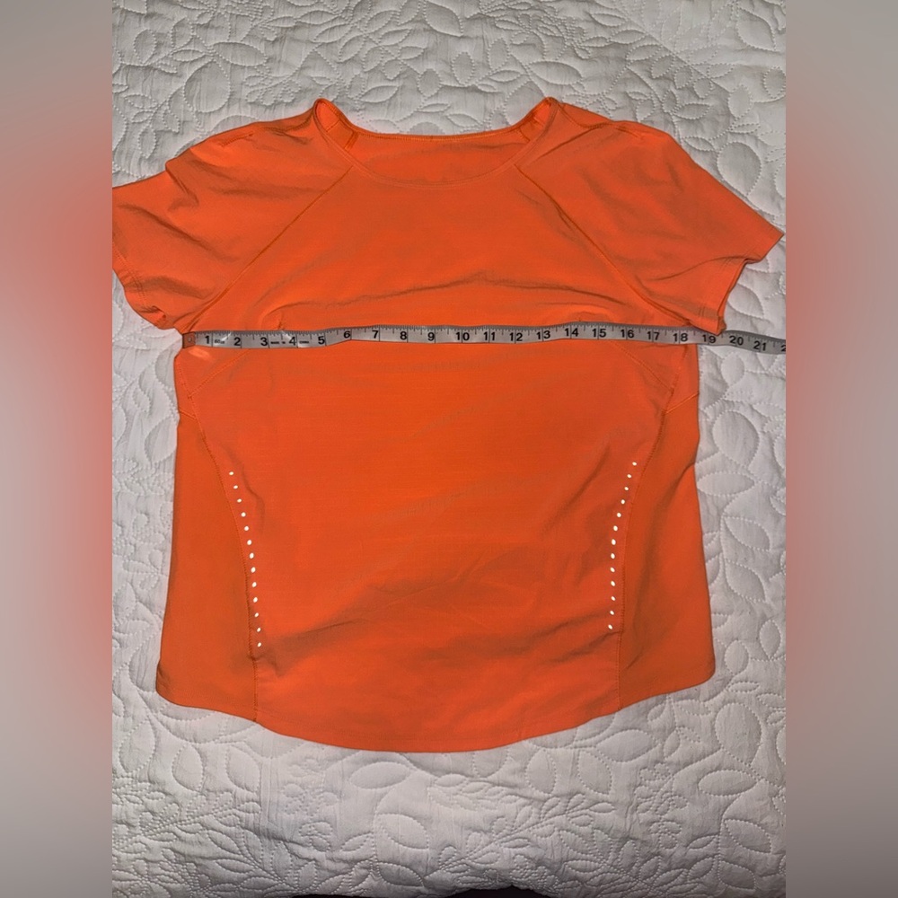 Lululemon Athletica | Lightweight Stretch Run Short Sleeve Shirt | Orange Soda - Picture 6 of 8